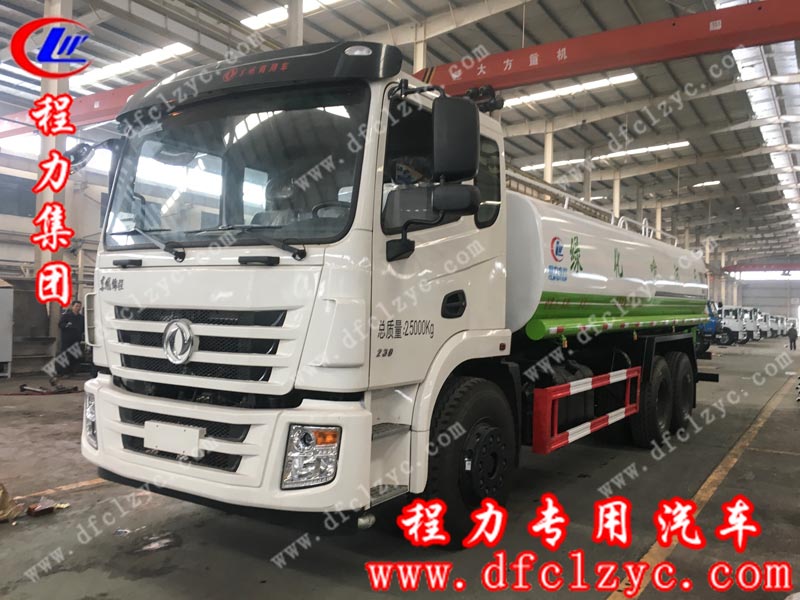 程力專(zhuān)用汽車(chē)股份有限公司生產(chǎn)的18.6噸國(guó)六東風(fēng)錦程后雙橋?yàn)⑺?chē)